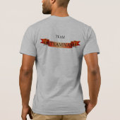 HIVのエイズの歩行のためのカスタムなチームテンプレート Tシャツ (裏面)