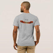 HIVのエイズの歩行のためのカスタムなチームテンプレート Tシャツ (裏面フル)