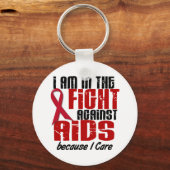 HIVのエイズ対策1 気にI キーホルダー (正面)