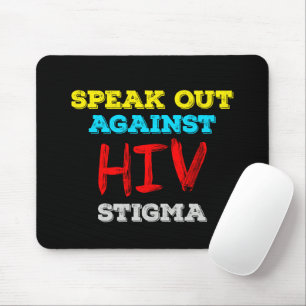 HIVの偏見に声をあげよう - エイズ啓発活動 マウスパッド