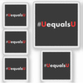 HIVの検出不能は送信不能に等しい – ミニマリ シール (正面)