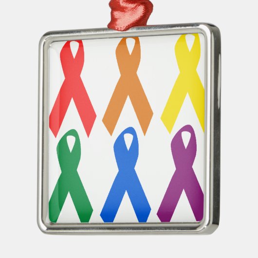 HIVの認識度/エイズの認識度 メタルオーナメント (左)