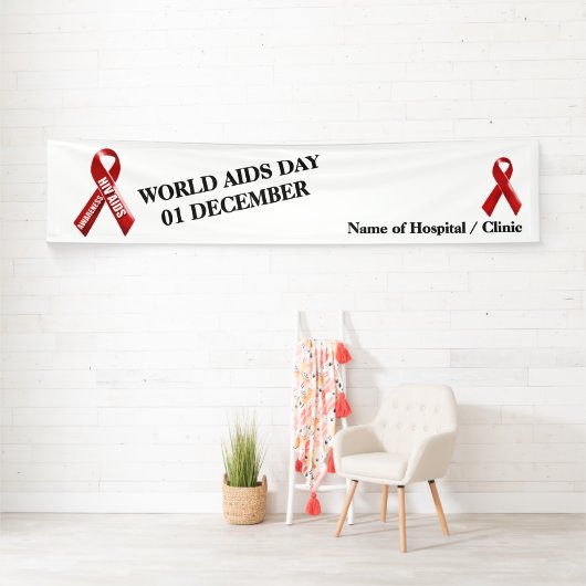 HIVは啓蒙活動|を個人化なります助けます 横断幕 (インサイチュ)