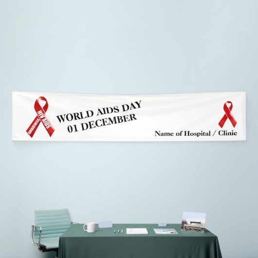 HIVは啓蒙活動|を個人化なります助けます 横断幕 (トレードショー)