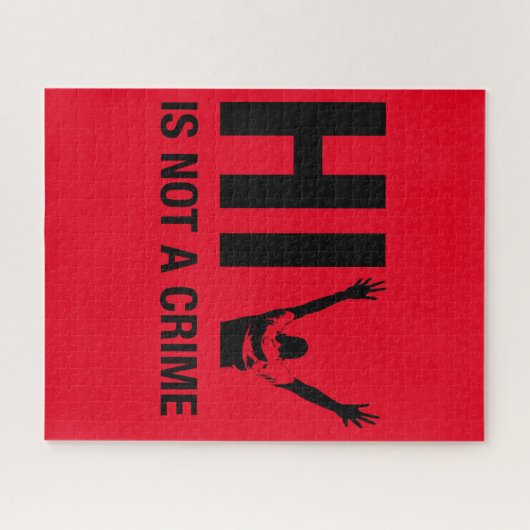 HIVは犯罪ではない – スティグマ認識度 ジグソーパズル (横)