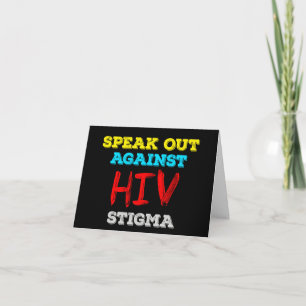 HIVへの偏見に声を上げよう - エイズ啓発 カード