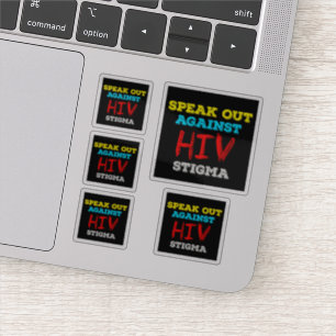 HIVへの偏見に声を上げよう - エイズ啓発 シール
