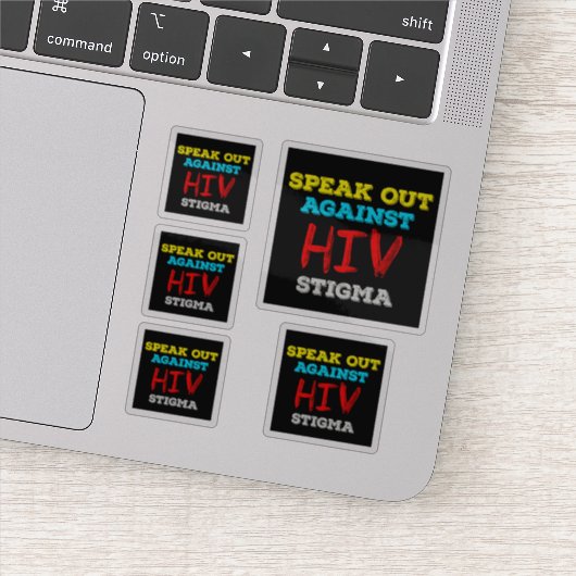 HIVへの偏見に声を上げよう - エイズ啓発 シール (詳細)