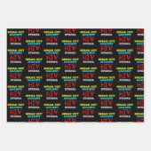 HIVへの偏見に声を上げよう - エイズ啓発 ラッピングペーパーシート (正面)