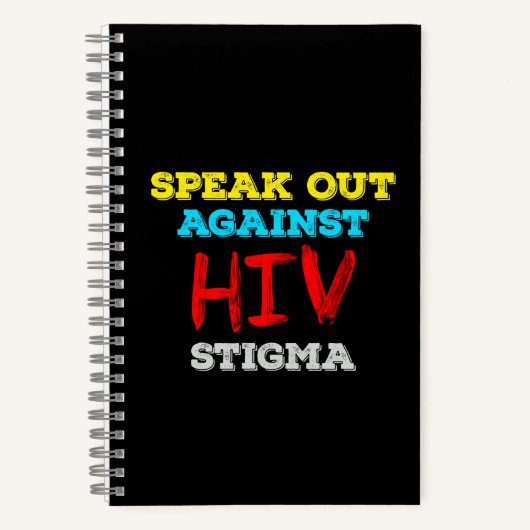HIVへの偏見をなくそう - エイズ啓発 ノートブック (正面)