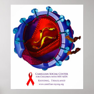 HIVウイルス( HIV / AIDS Charity ) ポスター