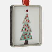 HIVエイズ認識度クリスマスツリー メタルオーナメント (右)