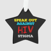 HIV話への偏見に対する対策 – AIDS認識度 オーナメント (裏面)