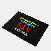 HIV話への偏見に対する対策 – AIDS認識度 ドアマット (アングル)