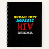 HIV話への偏見に対する対策 – AIDS認識度 ノートブック (正面)