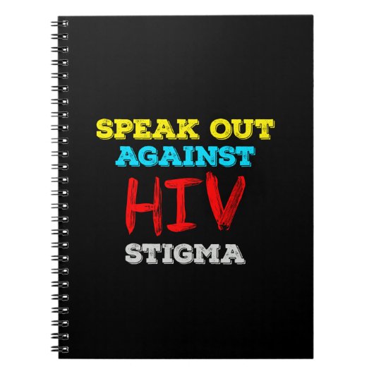 HIV話への偏見に対する対策 – AIDS認識度 ノートブック (正面)