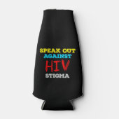 HIV話への偏見に対する対策 – AIDS認識度 ボトルクーラー (正面)
