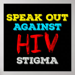 HIV話への偏見に対する対策 – AIDS認識度 ポスター