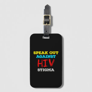 HIV話への偏見に対する対策 – AIDS認識度 ラゲッジタグ