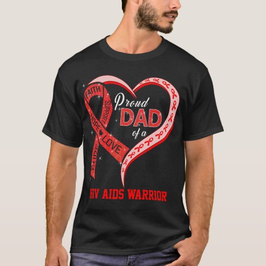 Hiv誇りを持った Aidsのパパ Tシャツ (正面)