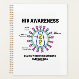 HIV認識度がレトロウイルスの理解を開始 プランナー手帳