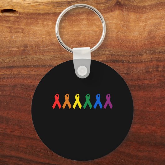 HIV認識度/エイズ認識度 キーホルダー (正面)