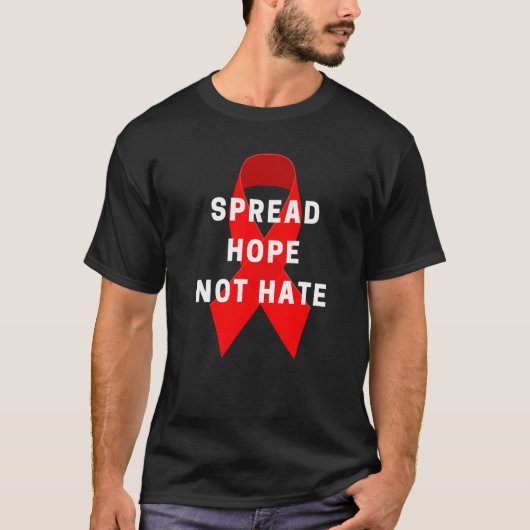 Hiv認識度 Tシャツ (正面)