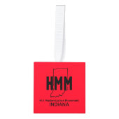 HIV近代化ムーブメント・インディアナ キューブオーナメント (正面)