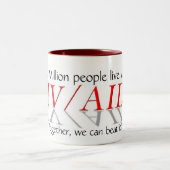 HIV/エイズ |募金マグカップ ツートーンマグカップ (中央)