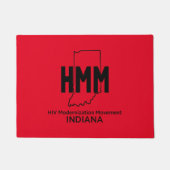 HIV 現代化運動 インディアナ ドアマット (正面)