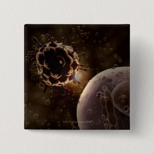 HIV 缶バッジ (正面)