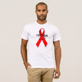 HIV/AIDSの認識度 Tシャツ (正面フル)