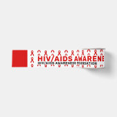 HIV/AIDS啓発パターンリボン グログランリボン (正面)