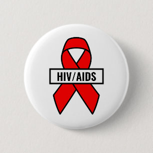 HIV/AIDS 缶バッジ