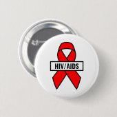 HIV/AIDS 缶バッジ (正面&裏面)