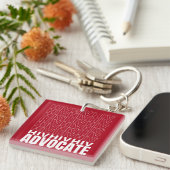 HIV HIVのHIV支持者 キーホルダー (正面右)