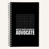 HIV HIVのHIV支持者 ノートブック (正面)