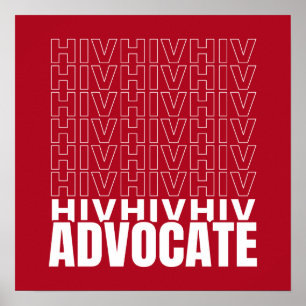 HIV HIV HIV アドボケイト ポスター