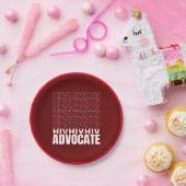 HIV HIV HIV 擁護者 ペーパープレート (パーティー)