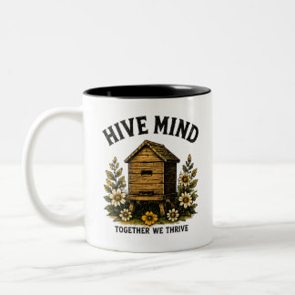 Hive Mind | ビンテージ養蜂デザイン ツートーンマグカップ