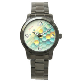 HiveTime Customizable Hexagon Design Watch 腕時計