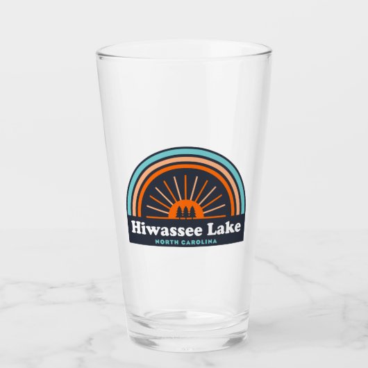 Hiwassee Lake North Carolina Rainbow タンブラーグラス (正面)
