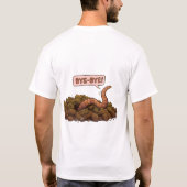 "Hiya!" 土の中から Tシャツ (裏面)