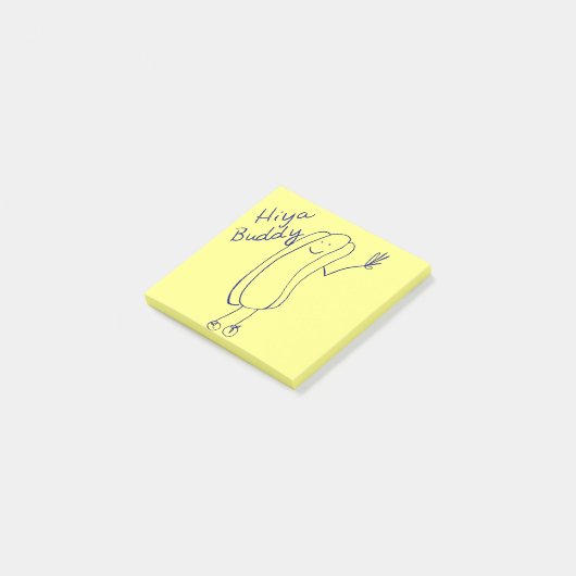 Hiya Buddy Post-It Notes ポストイット (アングル)