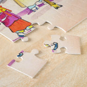 Hiyoshi Mamoru Korean  Market japanese scenery art ジグソーパズル (側面)