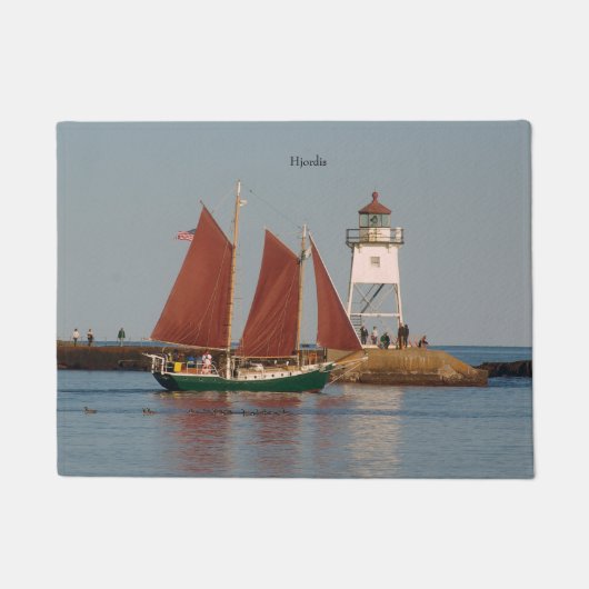 Hjordis & Grand Marais Light ドアマット (正面)