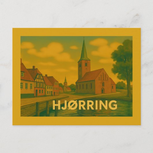 Hjørring Denmark Church ポストカード (正面)