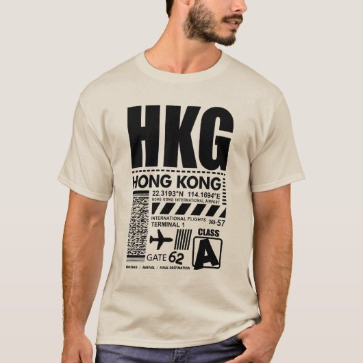 HKG香港国際的空港 Tシャツ (正面)