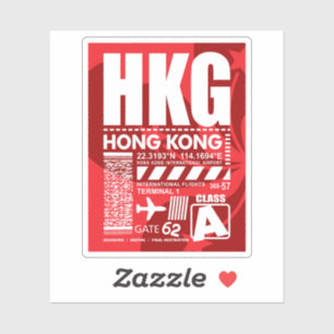 HKG香港空港 シール