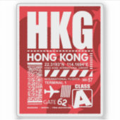 HKG香港空港 シール (正面)